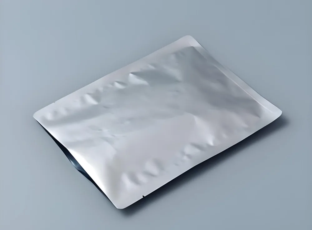 Plain silver laminated composite pouch